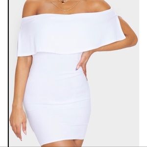 White Off shoulder Mini